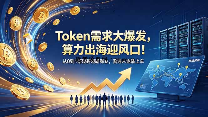 Token需求大爆发,算力出海迎风口!从0到1搭建跨境新商业,普通人也能上车-逐梦项目网