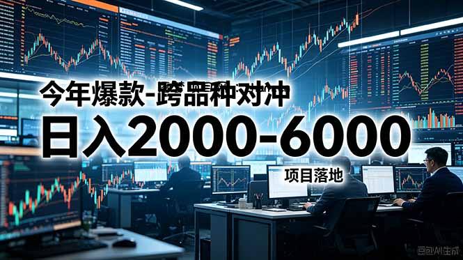 今年爆款-跨品种对冲日入2000-6000,项目落地!-逐梦项目网