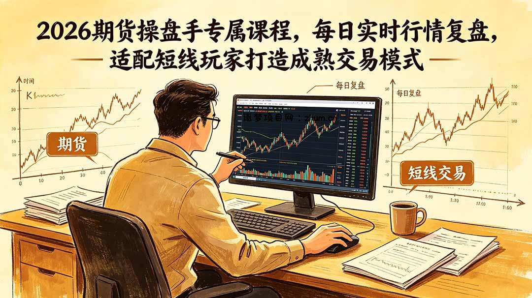 2026期货操盘手专属课程-更新6月,每日实时行情复盘,适配短线玩家打造成熟交易模式-逐梦项目网