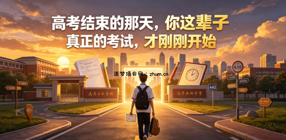 付费文章:高考结束的那天,你这辈子真正的考试,才刚刚开始