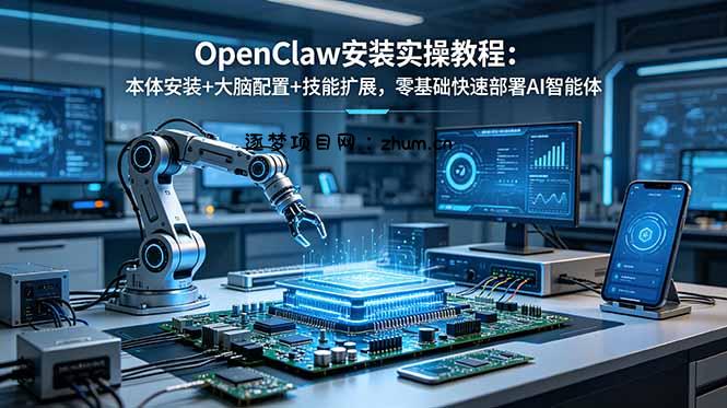 OpenClaw安装实操教程:本体安装+大脑配置+技能扩展,零基础快速部署AI智能体-逐梦项目网