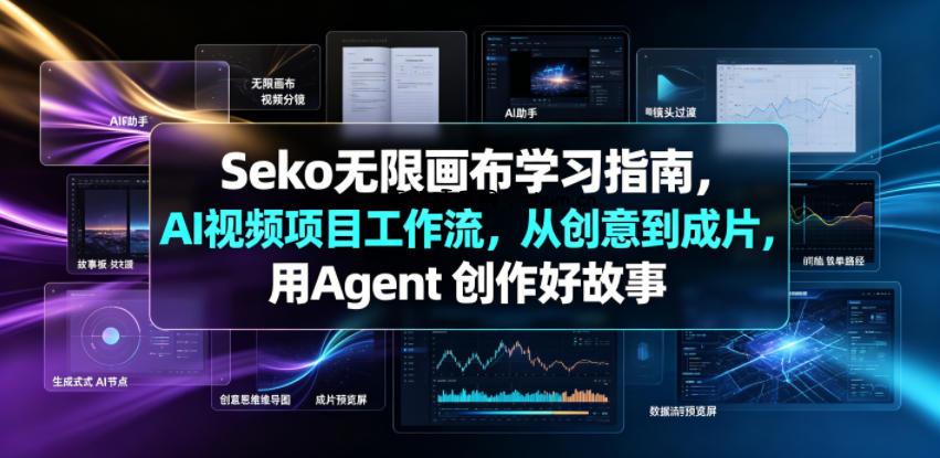 Seko无限画布学习指南，AI视频项目工作流，从创意到成片，用Agent 创作好故事-逐梦项目网