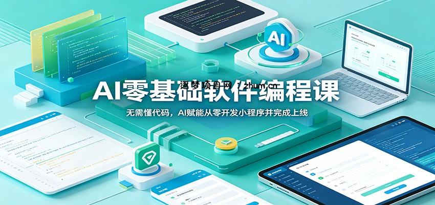 AI零基础软件编程课：无需懂代码，AI赋能从零开发小程序并完成上线-逐梦项目网