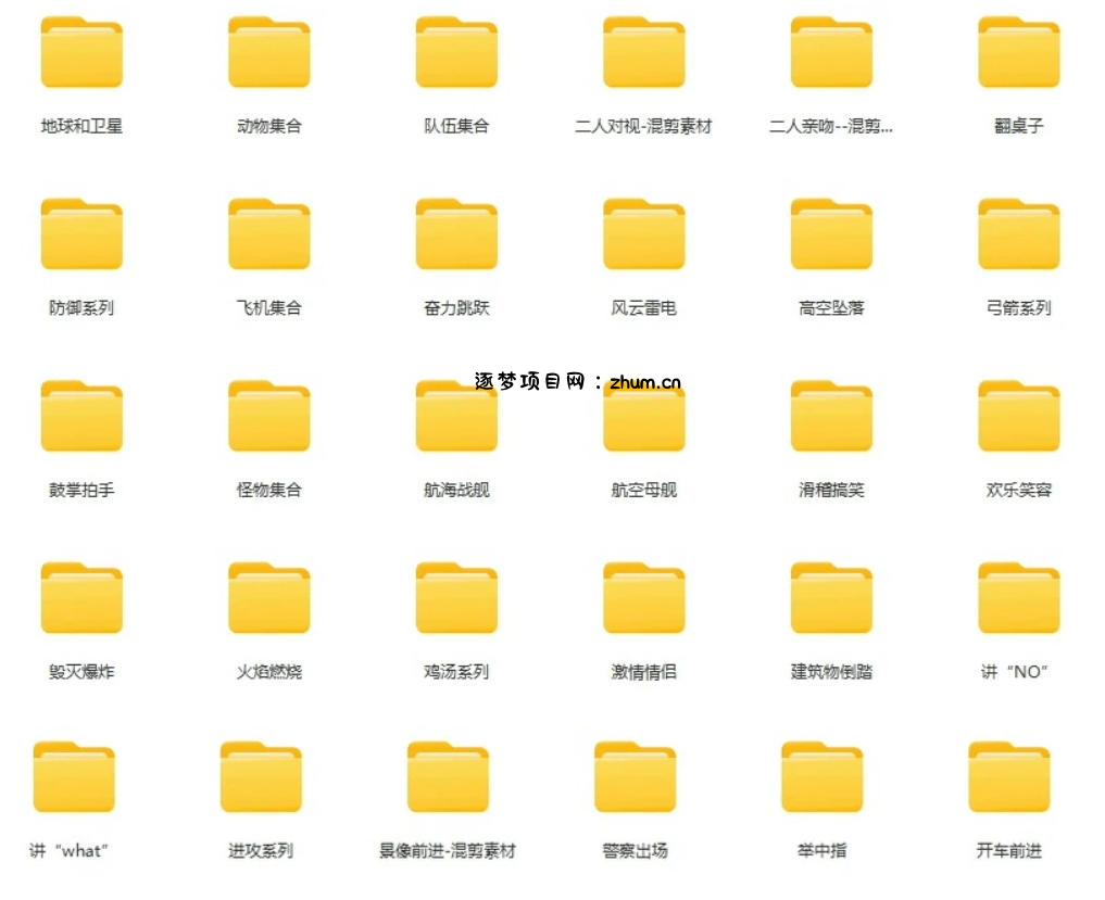 【影视剪辑素材合集】15800+高清混剪卡点|热门影视精彩片段|人物/城市/场景全覆盖,中文分类清晰