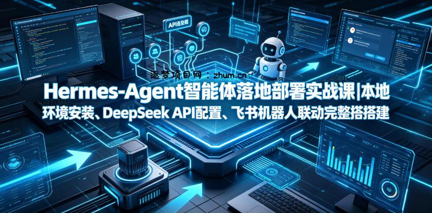 Hermes-Agent智能体落地部署实战课|本地环境安装、DeepSeek API配置、飞书机器人联动完整搭建教程