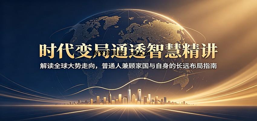 时代变局通透智慧精讲：解读全球大势走向，普通人兼顾家国与自身的长远布局指南-逐梦项目网