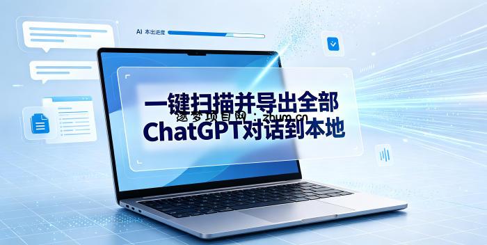 一键扫描并把你自己账号下的全部ChatGPT对话导出到本地-逐梦项目网