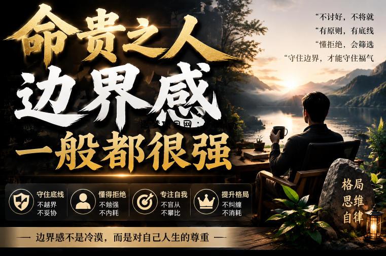 付费文章:命贵之人,边界感一般都很强-逐梦项目网