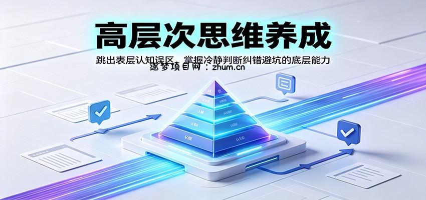 高层次思维养成:跳出表层认知误区,掌握冷静判断纠错避坑的底层能力-逐梦项目网
