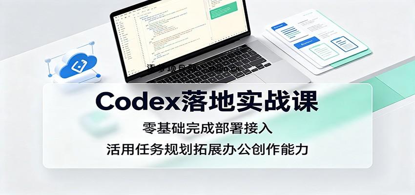 Codex落地实战课：零基础完成部署接入，活用任务规划拓展办公创作能力-逐梦项目网