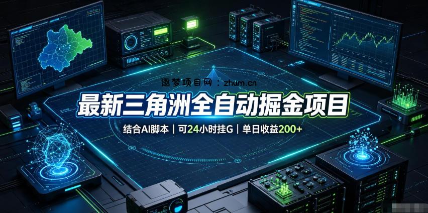 最新三角洲全自动掘金项目，结合AI脚本，可24小时挂G，单日收益200+【揭秘】-逐梦项目网