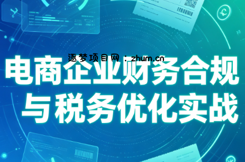 电商企业财务合规与税务优化实战-逐梦项目网