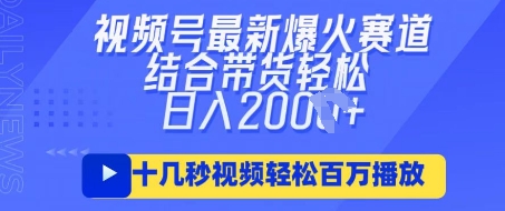 视频号最新爆火ai民国美女视频，轻松百万播放，结合带货日入数张-逐梦项目网
