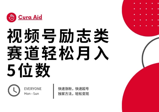 视频号励志类赛道快速涨粉500+,快速起号,轻松变现月入过W-逐梦项目网